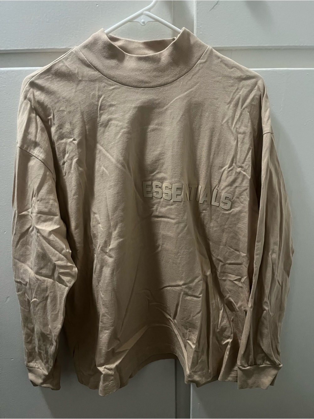 ESSENTIALS Men’s Beige Turtleneck Sweatshirt